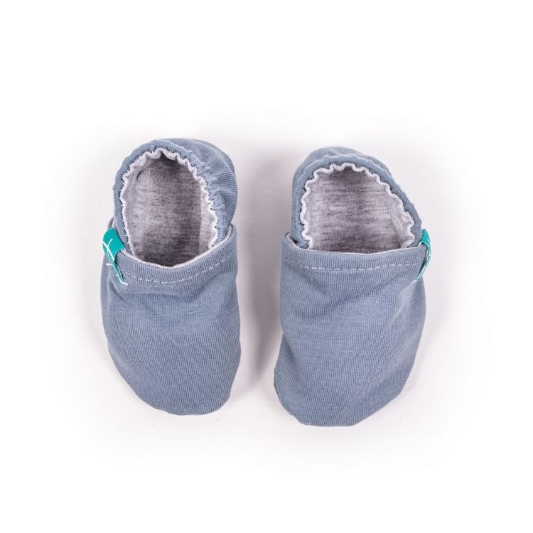 Newborn Mockasiner - Blue Organic - Babylove.se