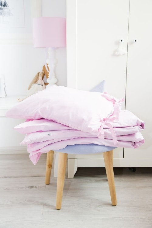 Exklusiva pastellrosa sängkläder för barn, YOSOY - Babylove.se