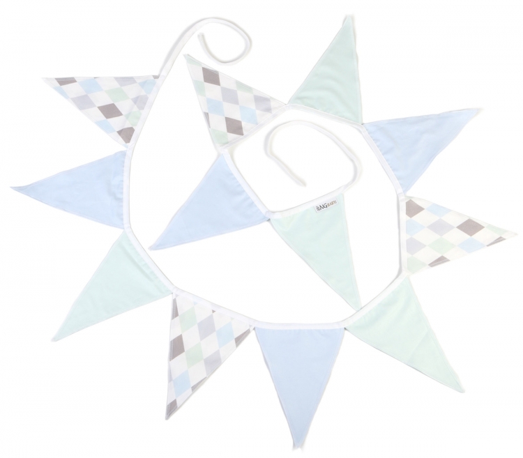 Garland to the children's room, NG baby harlequin blue Garland to the children's room, NG baby harlequin blue
