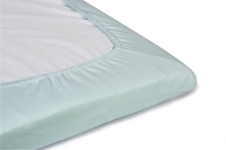 Ocean, mint stretch sheet bed, NG Baby 