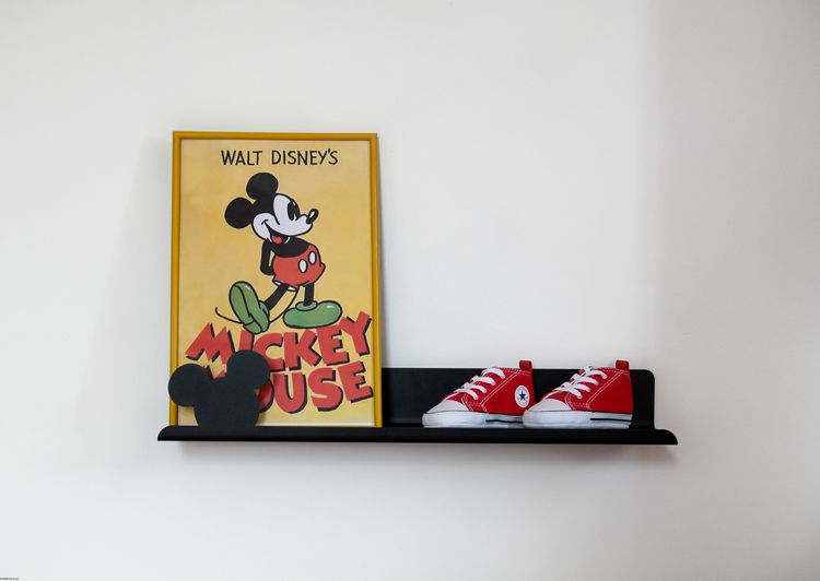 Bookshelf / Shelf in metal for the children's room Mickey Mouse Bookshelf / Shelf in metal for the children's room Mickey Mouse