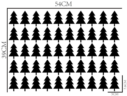 Wall stickers fir trees 50 pcs