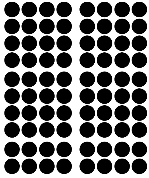 Wall stickers black dots 56 pcs 