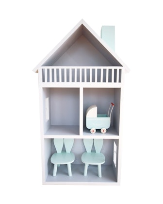 Handmade wooden dollhouse