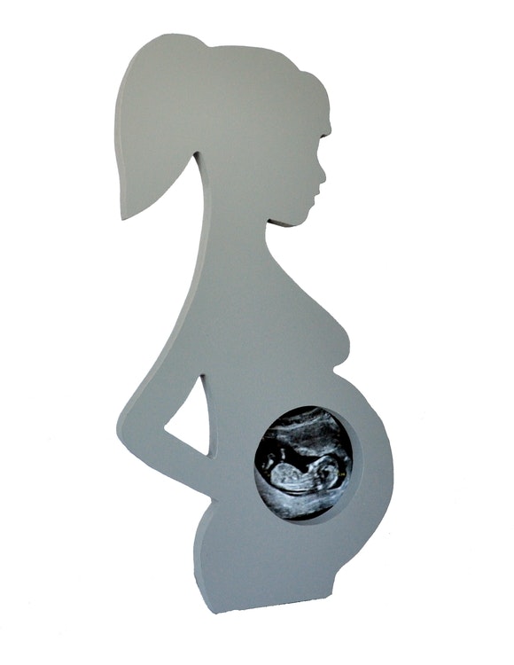 Photo frame Pregnant grey for ultrasound image 