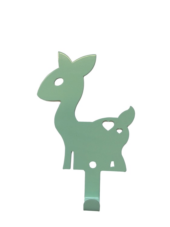 Metal wall hanging for children's room, mint deer Metal wall hanging for children's room, mint deer