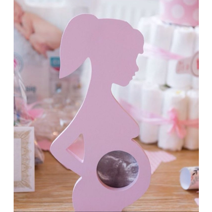 Fotoram Gravid rosa för ultraljudsbild