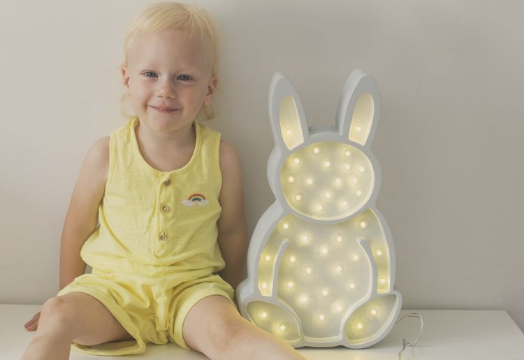 Nattlampa till barnrummet Lampa kanin lampa, Little Lights 