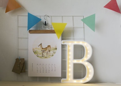 Night light for children's room letter B lamp, Little Lights