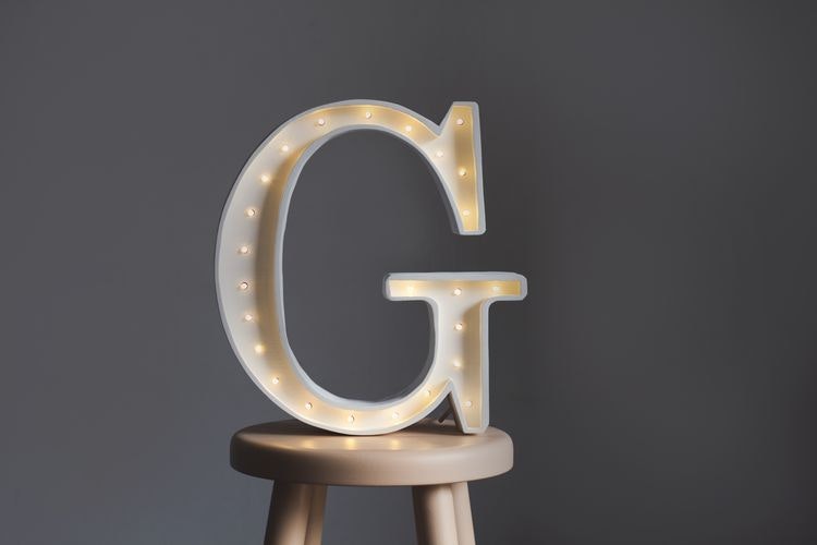 Night light for children's room letter G lamp, Little Lights 