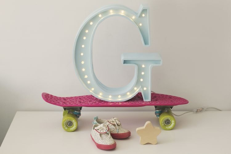 Night light for children's room letter G lamp, Little Lights 