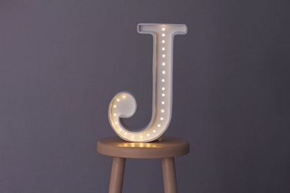 Night light for children's room letter J lamp, Little Lights