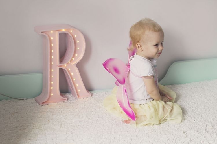 Night light for children's room letter R lamp, Little Lights 