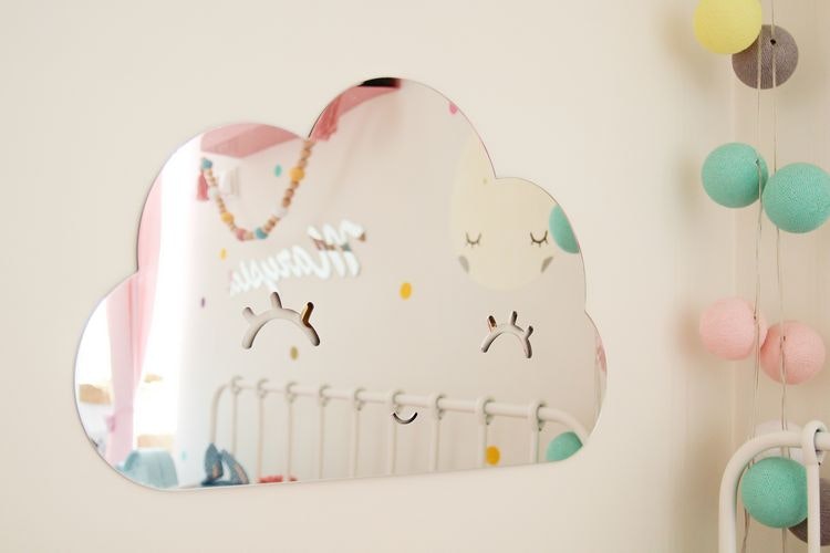 Cloud mirror - Children's mirror for the children's room 