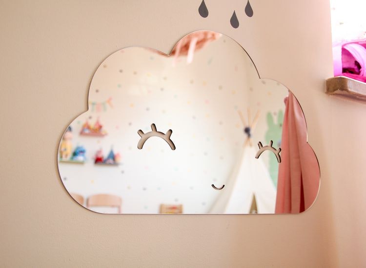 Cloud mirror - Children's mirror for the children's room 