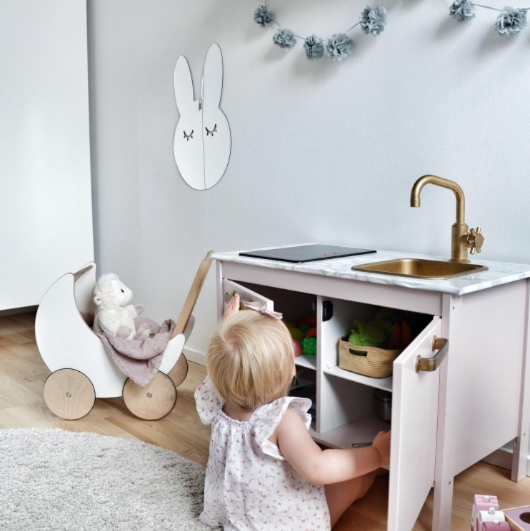 Rabbit Mirror silver - Children's mirror for the children's room Rabbit Mirror silver - Children's mirror for the children's room