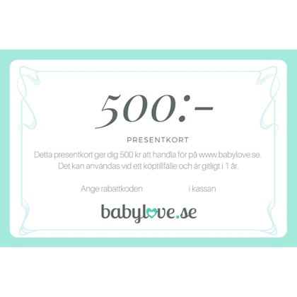 Presentkort 500 kr