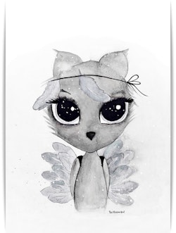 Poster Feather A4, By Christine Hoel, Tavla till barnrummet
