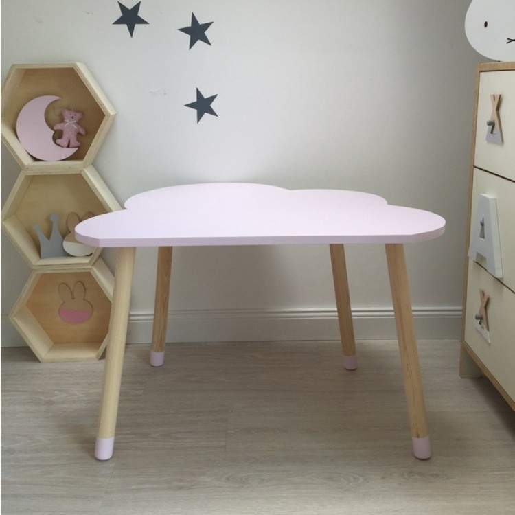 Table pink clouds, table for children's room 
