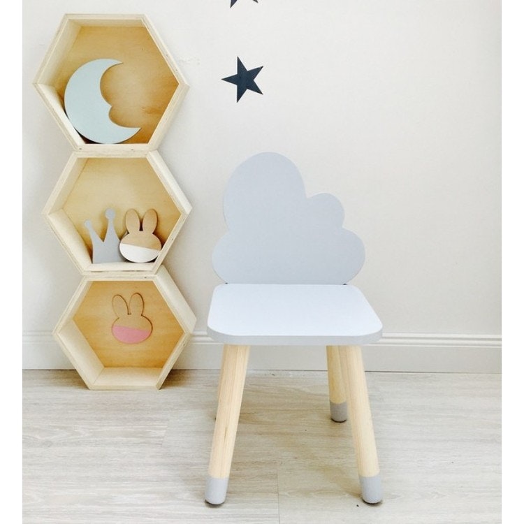 Furniture set cloud chair + bear table, Children's room furniture 