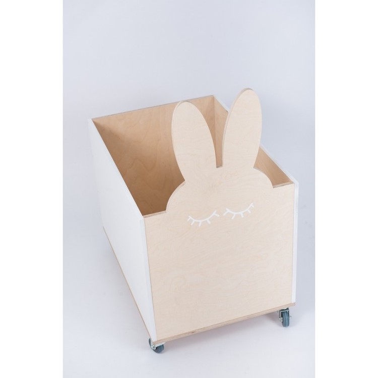 Storage box on wheels, rabbit 