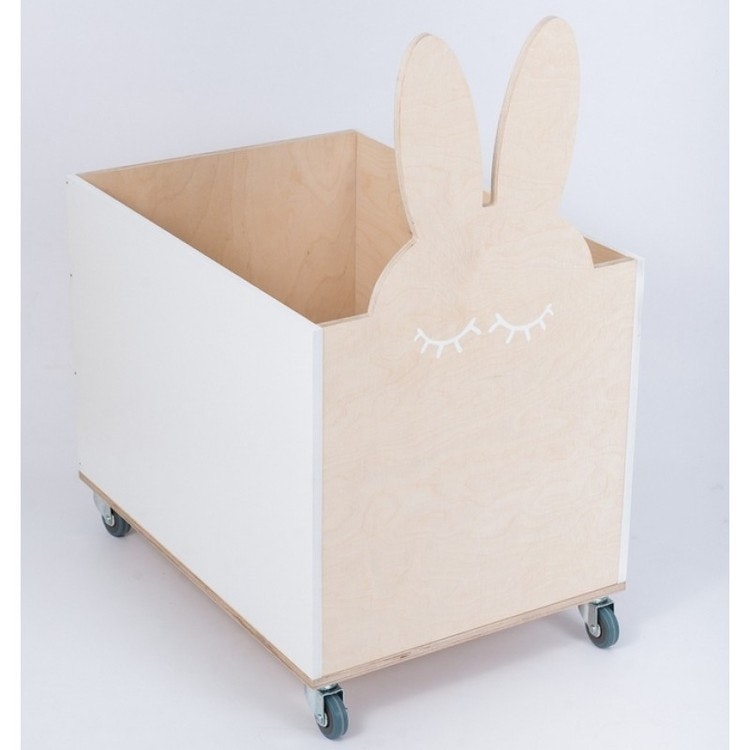 Storage box on wheels, rabbit 