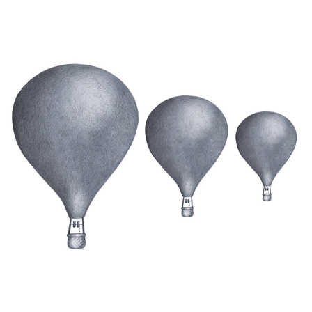 Mörkblå luftballonger väggklistermärken, stickstay babylove.se