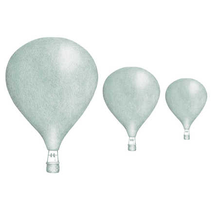 Mint Luftballonger väggklistermärken, Stickstay 