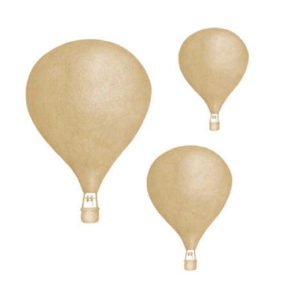 Senapsgula Luftballonger väggklistermärken, Stickstay
