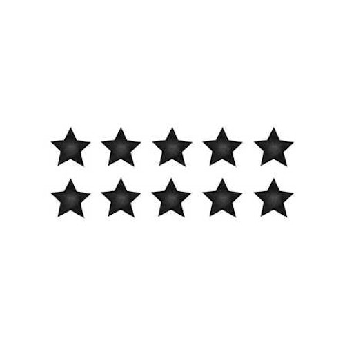 Almost black big stars wall stickers, Stickstay