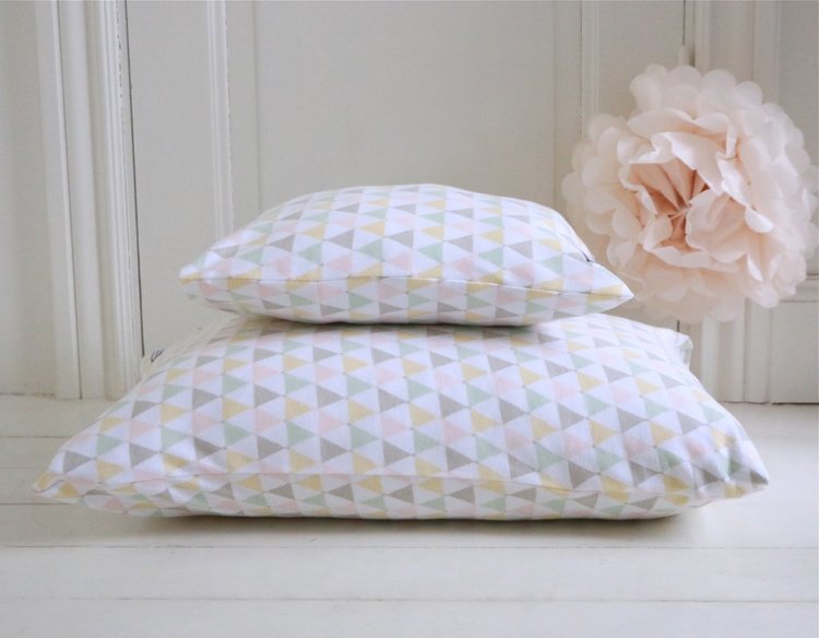Pillowcase crib pastel confetti , Little Heart 