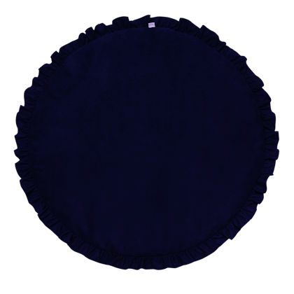 Dark blue play mat Basic with ruffles, Cotton & Sweets