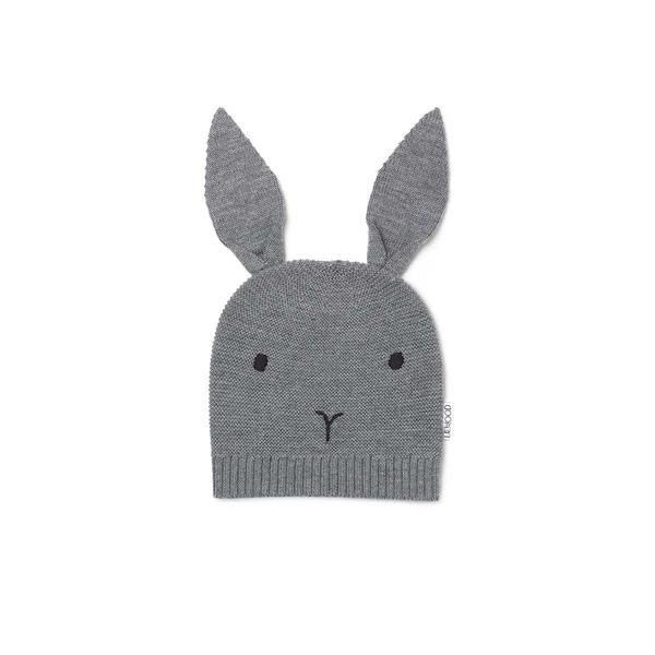 Liewood Hat Viggo Rabbit Grey Melange, 6-9 months 
