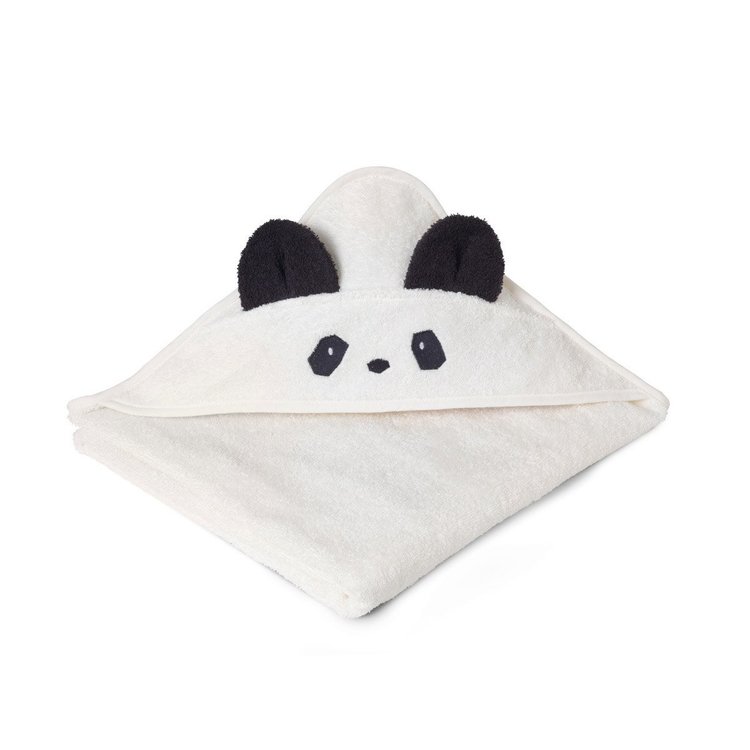 Liewood towel with hood, Augusta Panda Creme De La Creme 