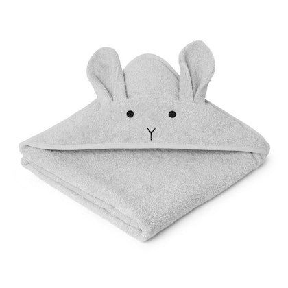 Liewood handuk med huva, Augusta Rabbit Dumbo Grey