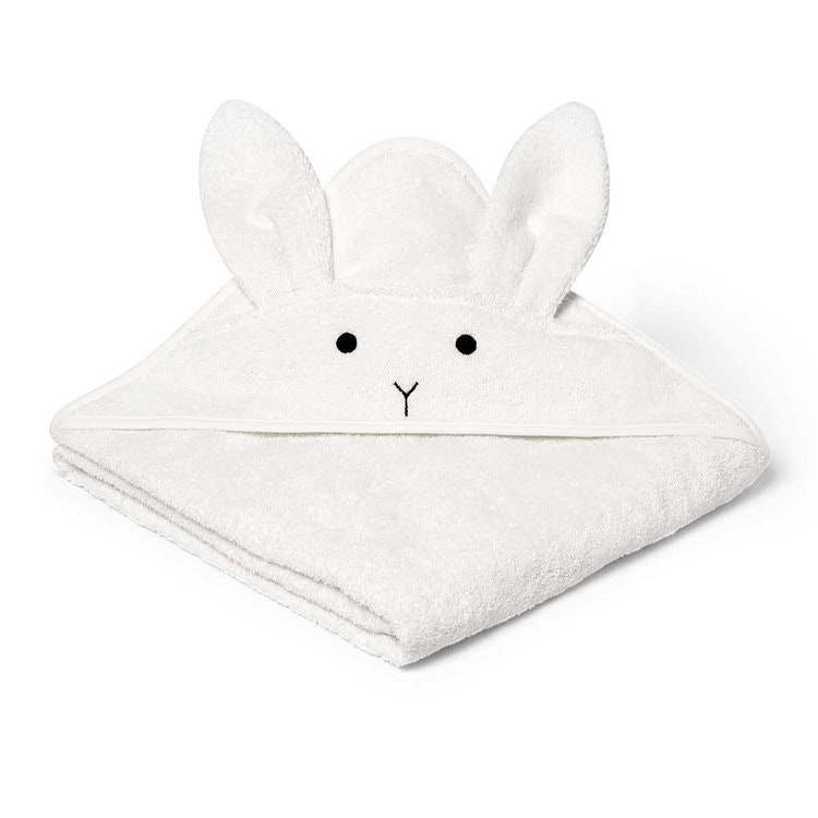 Liewood Hooded towel, Augusta Rabbit Creme De La Creme 