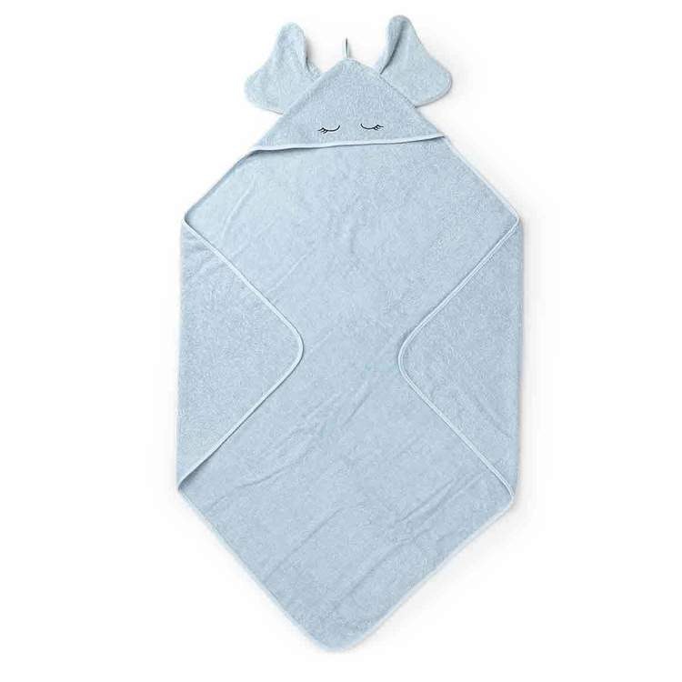 Liewood Hooded towel, Augusta Elefant Baby Blue 