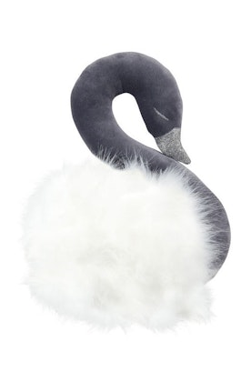 Wall decoration grey swan with white down, Cotton & Sweets