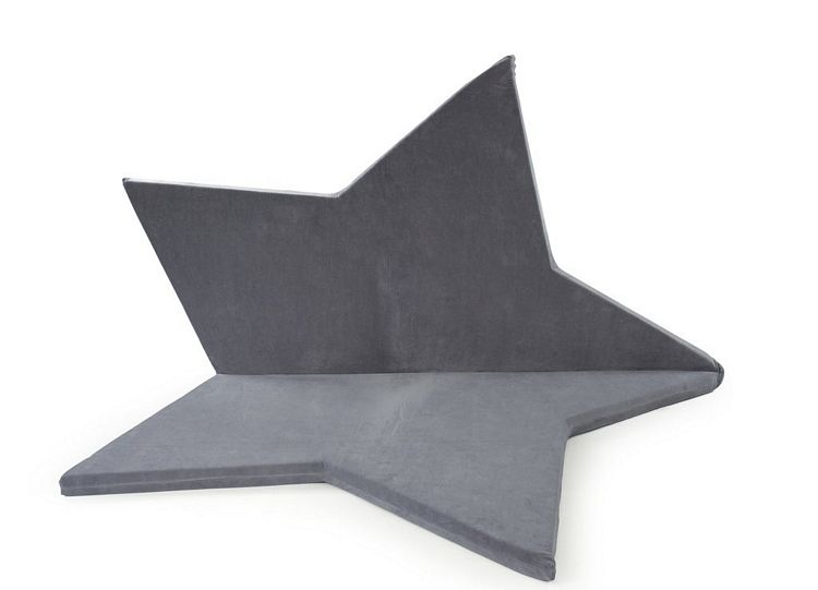 Misioo, Large and flexible play mat, grey star 