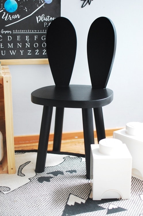 Children's furniture, two rabbit chairs and table 