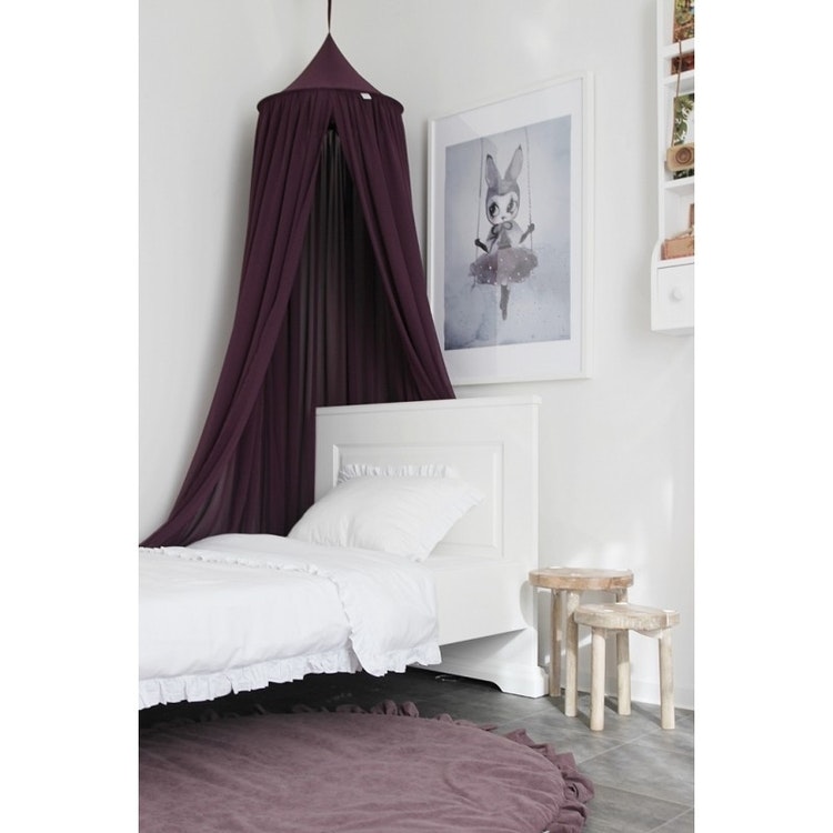Purple bed canopy for children's room with LED lights , Cotton & Sweets 