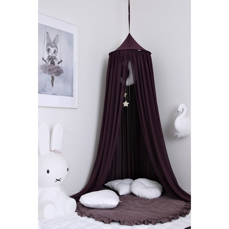 Purple bed canopy for children's room with LED lights , Cotton & Sweets 