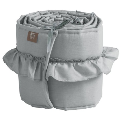 Ng Baby, Linen diaper cover with Flounce, Light grey
