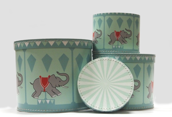 Fahrmans, Storage box 3 pack , Carousel and Elephant 