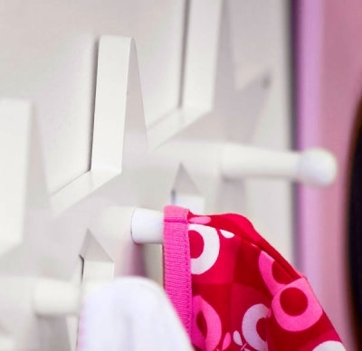 Kids Concept, hanger hook board star white 