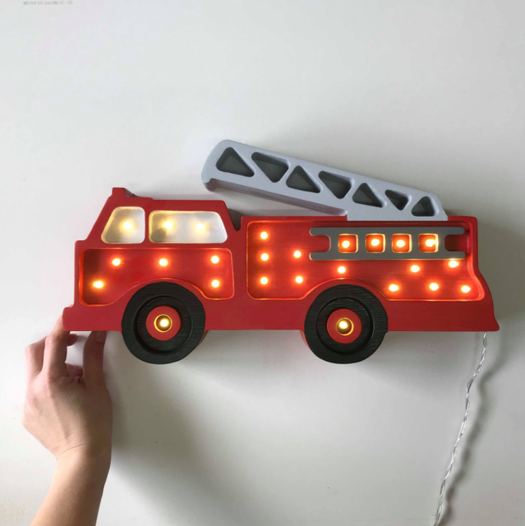 Little Lights, Children's room night light, Fire truck 