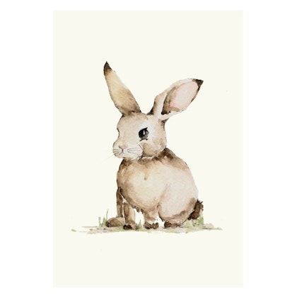 Poster small rabbit, poster for children's room