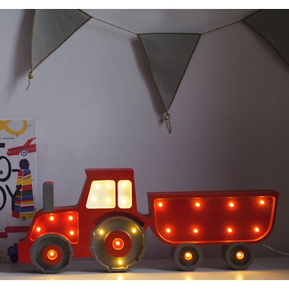 Little Lights, Nattlampa till barnrummet, Traktor Röd