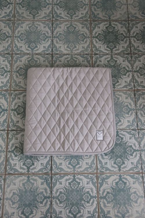 Little Heart, Playmat grey , Quilted 