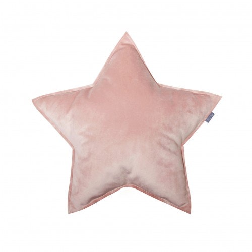 Fayne, velvet cushion pink star Fayne, velvet cushion pink star